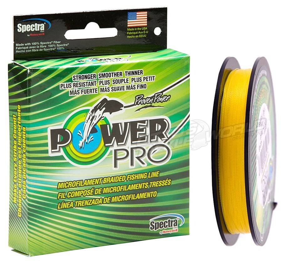 PowerPro Braid Line 150 Yards Yellow - Power Pro