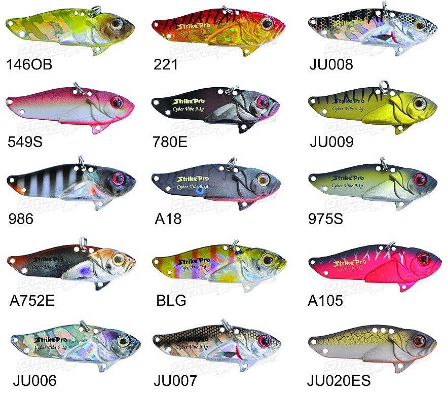 Strike Pro Cyber Vibe Fishing Lures 35 and 40 Metal Fishing Lures