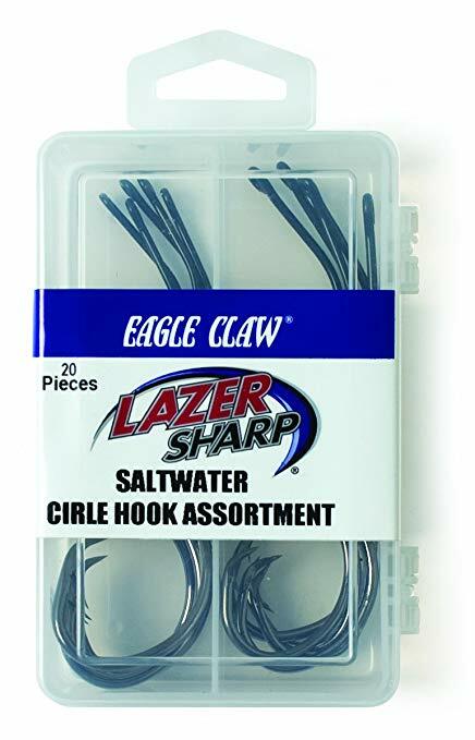 Eagle Claw Lazer Sharp Assorted BP Saltwater Circle Fishing Hooks