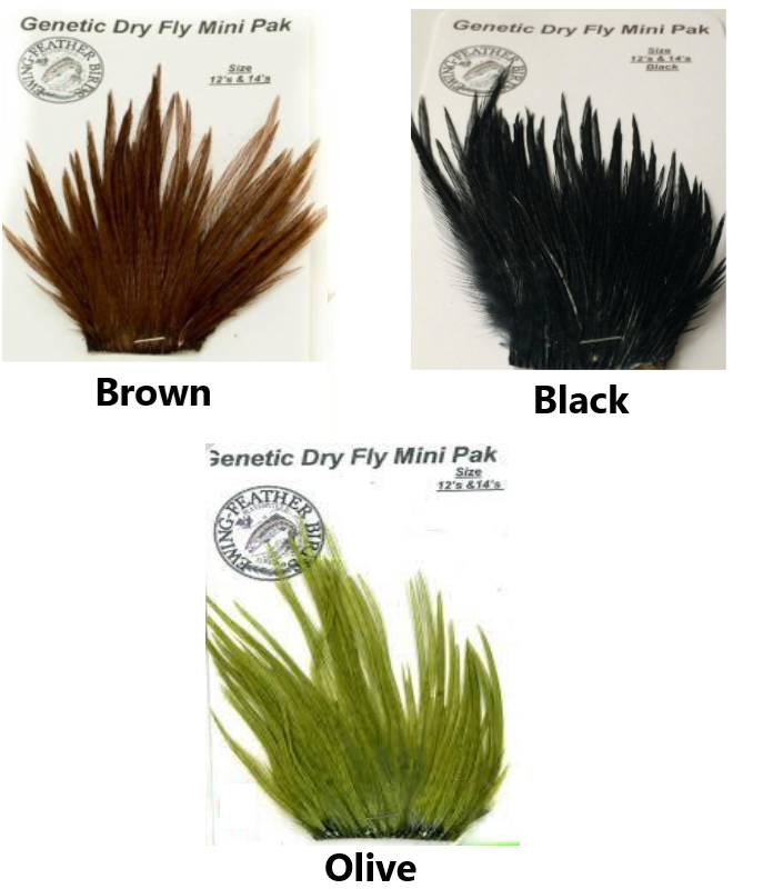 Ewing Hackle Dry Fly Mini Pack 