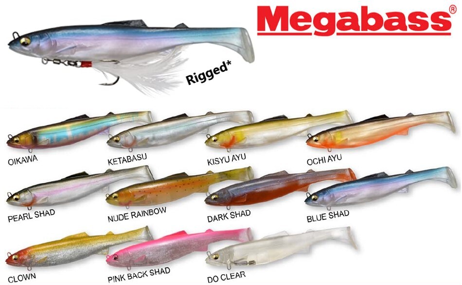 Megabass Magslowl 7 Slow Retrieve Rigged Soft Plastic Swimbiat Lure