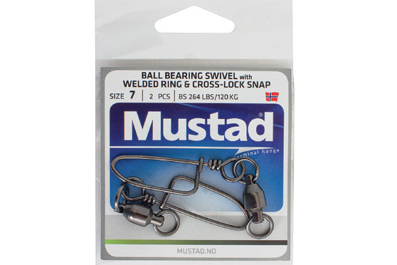 Mustad Ball Bearing Swivel With Welded Ring NEW @ Otto's Tackle World 