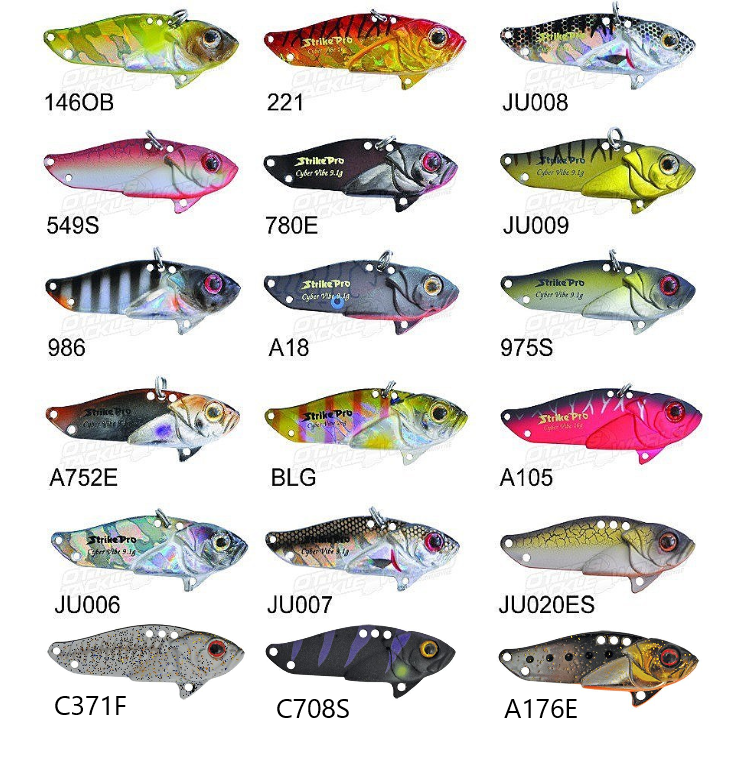 Strike Pro Cyber Vibe Fishing Lures 35 and 40 Metal Fishing Lures