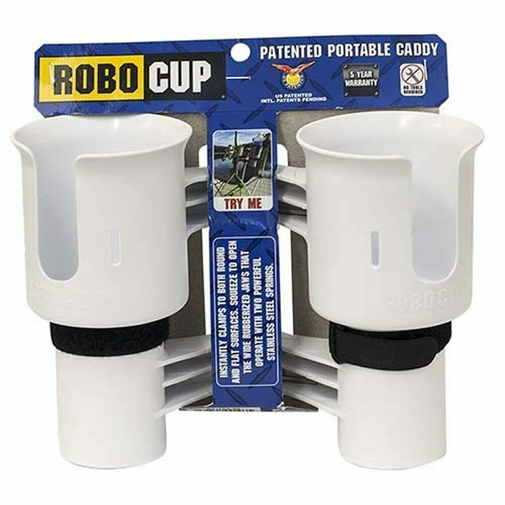 Robo Cup: Clip on Cup Holder and Fishing Rod Holder Combo