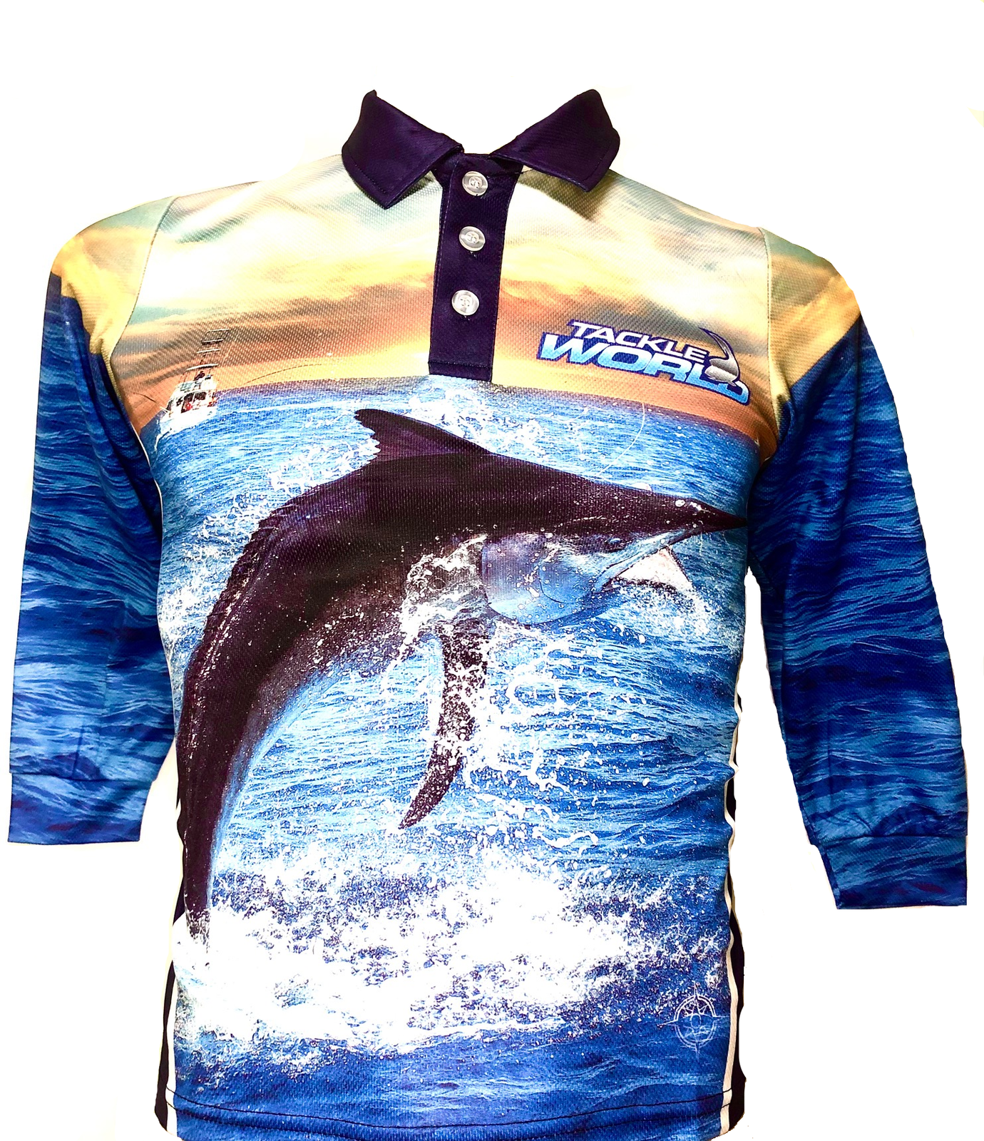 Tackle World Long Sleve Camo Barra Fishing Shirt BRAND NEW at Ottos Tackle World