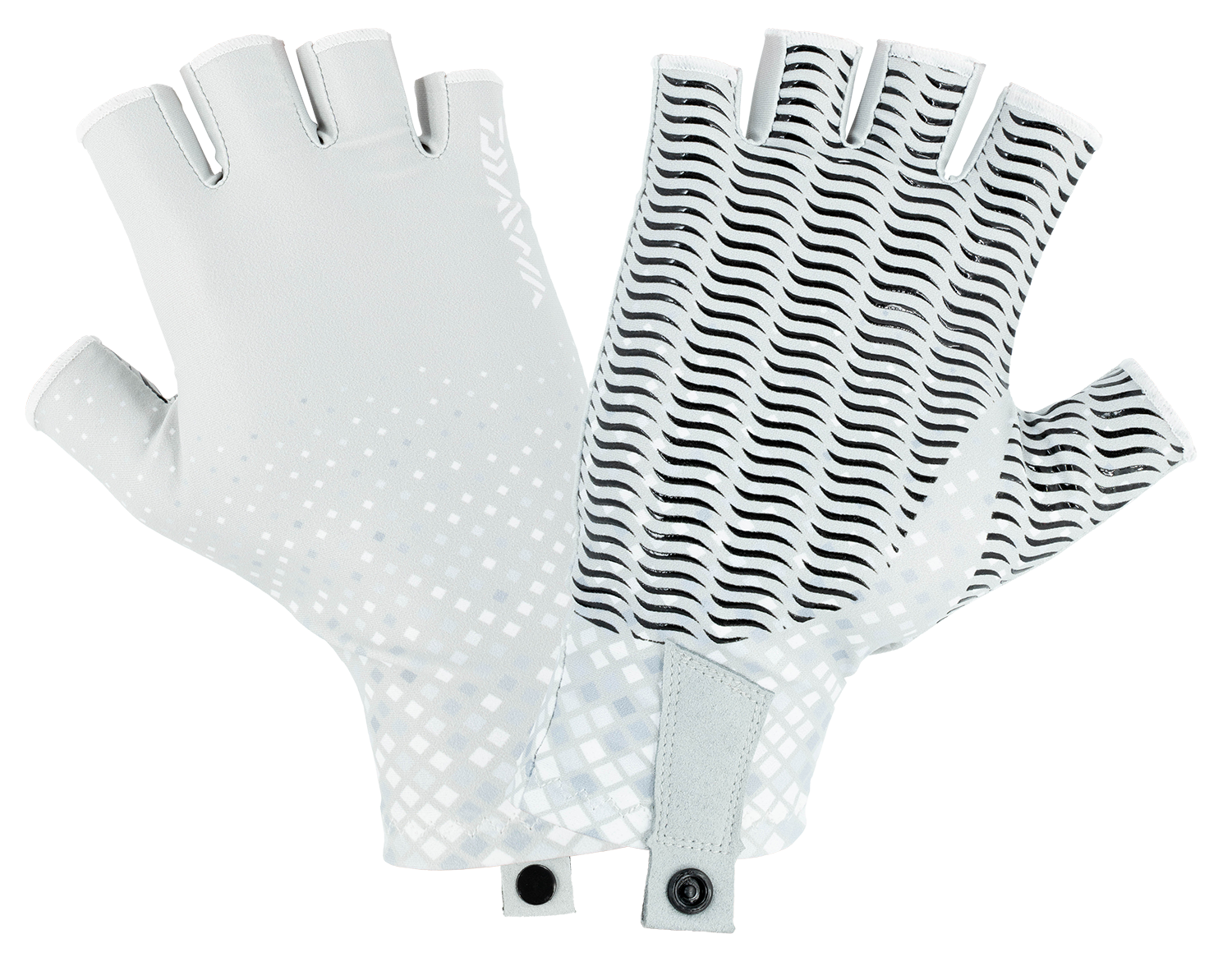 Daiwa UPF Fishing Sun Gloves Grey Prism UV Protection 50+ UPF