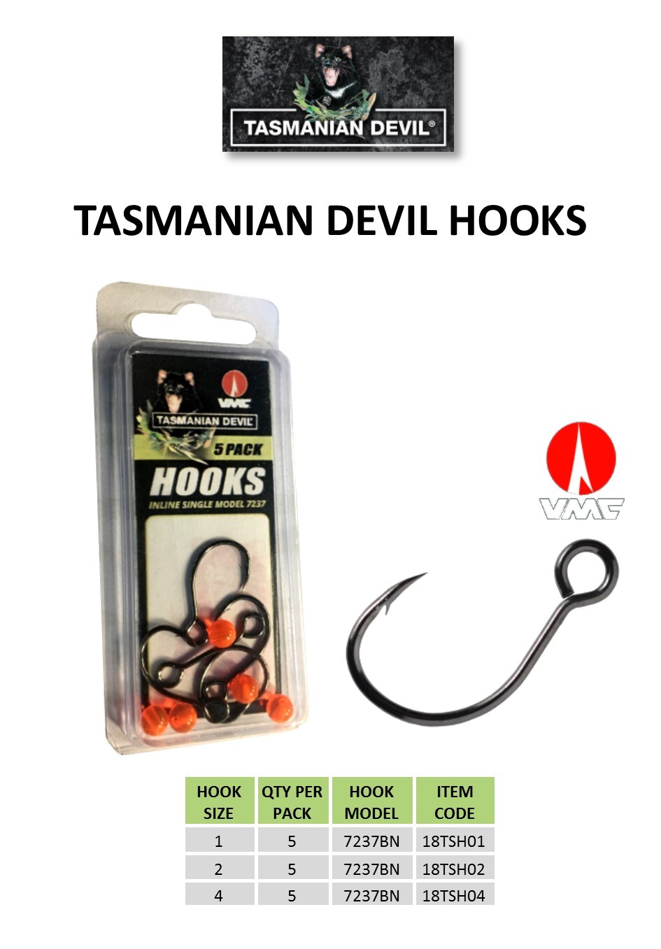 Tasmanian Devil Hooks