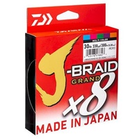 Daiwa J Braid GRAND_8U 40LB-300m Multi Colour  40lb