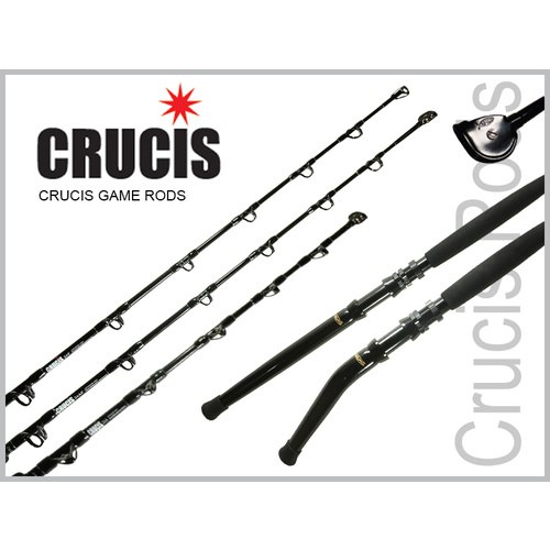 Crucis Elite Titan Bent Butt 24kg Game Fishing Rods Fuji Guides Aftco Roller Tip