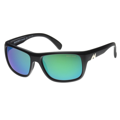 Mako Green Glass Mirror Polarised Sunglasses - Mako Apex 9601 M01-G2H5