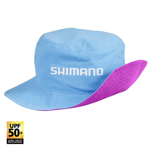 Shimano Kids Reversible Hat (Pink/Cyan)