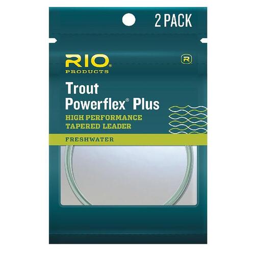 RIO Trout Powerflex Plus 2 Pack Tapered Leader 9ft
