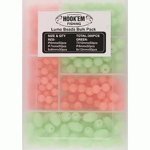 Hook'em Lumo Beads Bulk Pack 300pc