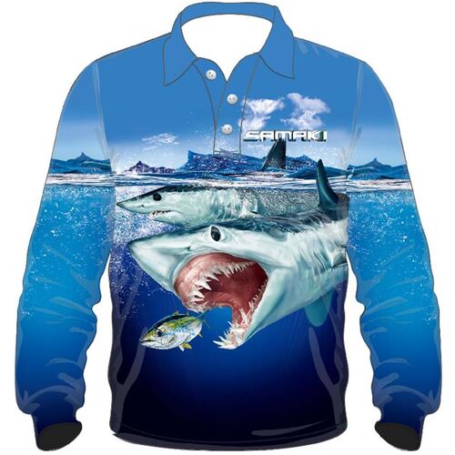 Samaki Shark Long Sleeve Fishing Shirt