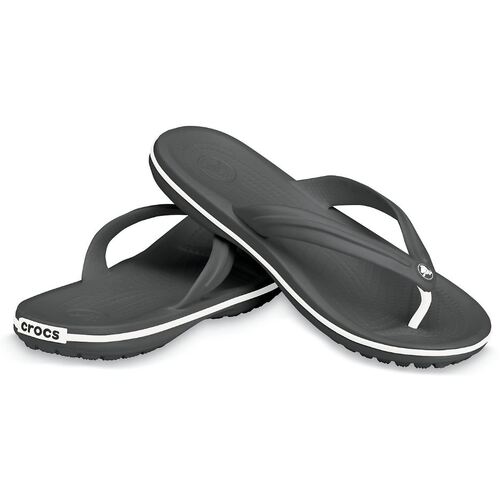 Crocs Crocband Flip Flops - Unisex [Colour/Size: Black / Mens 4 - Womens 6]