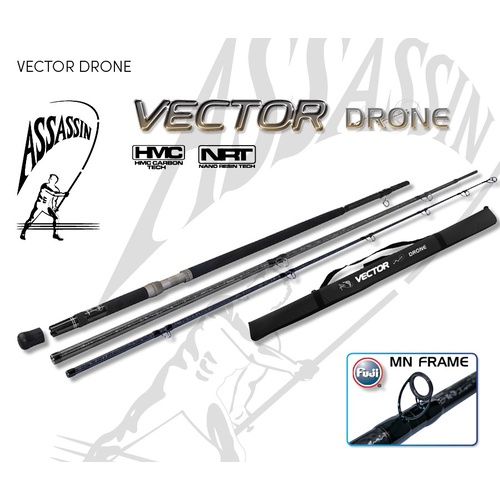 Assassin Vector 12'6" Overhead Drone Rods
