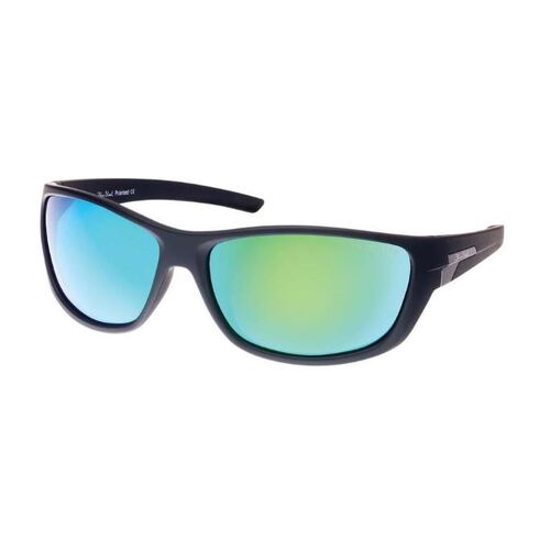 Blue Steel 4203 B01-TOS5 Matt Black Grey/Green Mirror Polarised Sunglasses