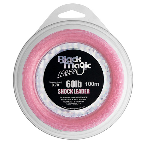 Black Magic Pink Shock Leader Fishing Line - Mono Leader Line