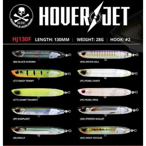 Bone Hoverjet 130mm Surface Stickbait/Prop Bait Dual Function Fishing Lure