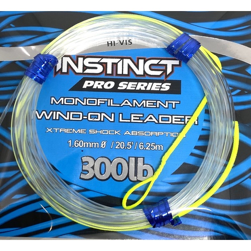 Instinct 150lb Monofilament Wind on Leader 6.25m - Mono Leader Line