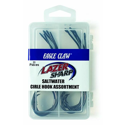 Eagle Claw Lazer Sharp Assorted BP Saltwater Circle Fishing Hooks