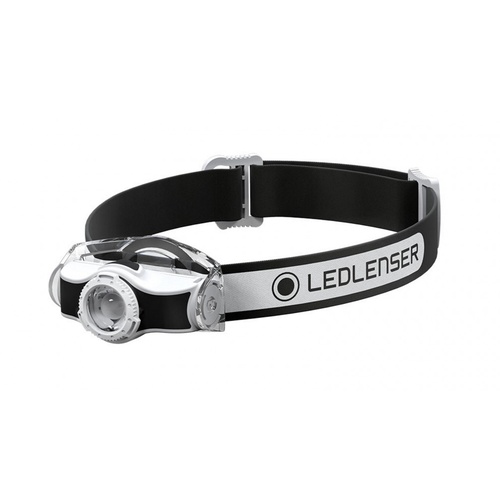 LED Lenser MH3 Black & White Outdoor Headlamp Rechargeable