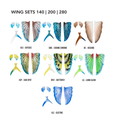 Nomad Design Slipstream Flying Fish 200mm Replacement Wing Sets