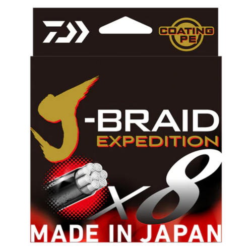 Daiwa J-BRAID EXPEDITION X8 ORANGE 150m BRAIDED FISHING LINE