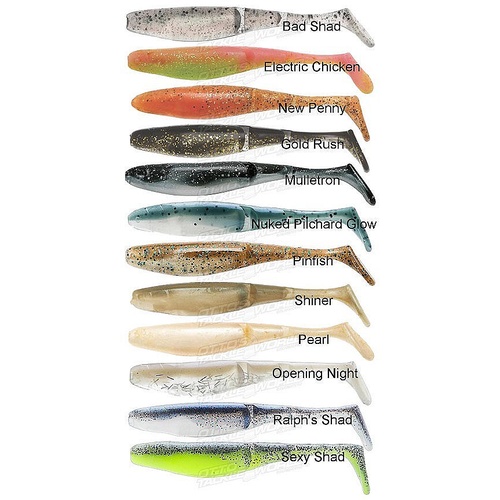 ZMan Scented PaddlerZ 4" Lures Soft Plastic Fishing Lures