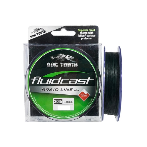 Dog Tooth Fluidcast 4 Carrier Moss Green 300m Braided Fishing Line