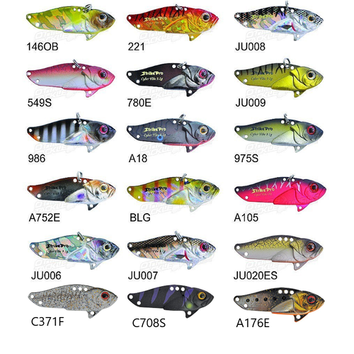 Strike Pro Cyber Vibe Fishing Lures 35 and 40 