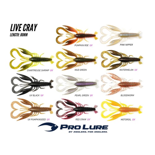 Pro Lure Live Cray 80mm Soft Plastic Fishing Lure
