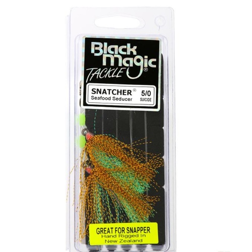 Black Magic Snapper Snatcher Seafood Seducer 5/0 Pre-made Rig