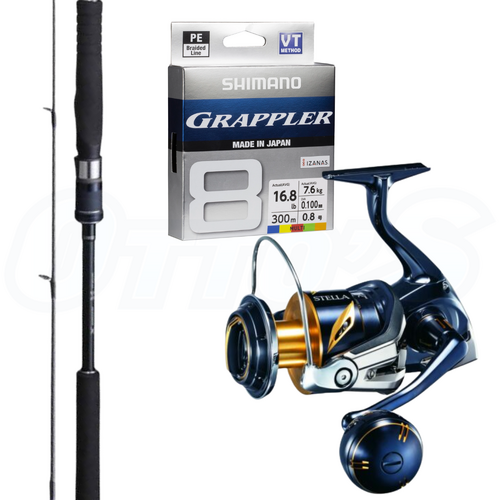 Shimano Stella and Game Type J Light Kingfish and Snapper Jigging Combo