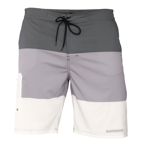 Shimano Ocea Stretch Boardshorts ( SIZE:36 ) Grey White