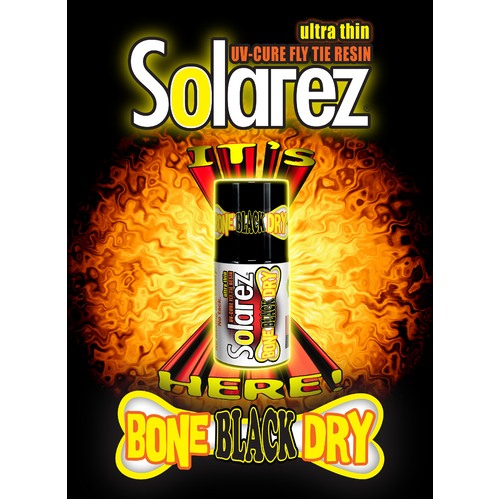 Solarez 'Bone Black Dry' Ultra Thin UV-Cure Fly Tying Resin