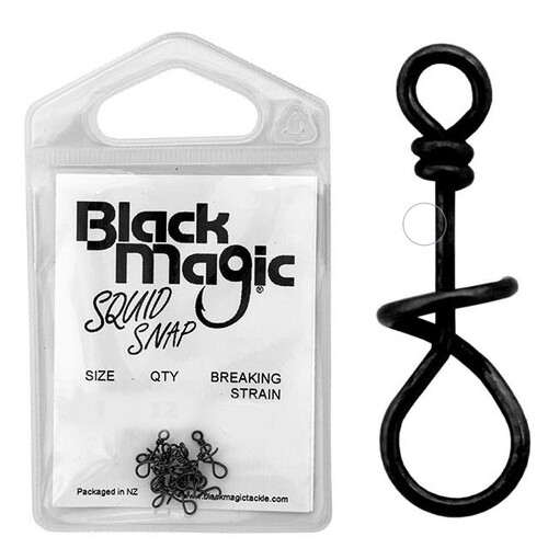 Black Magic Squid Snap Swivels Small Pack