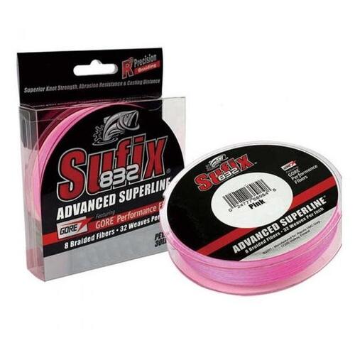 Sufix 832 Advanced Superline Braid Pink 150yd Spool