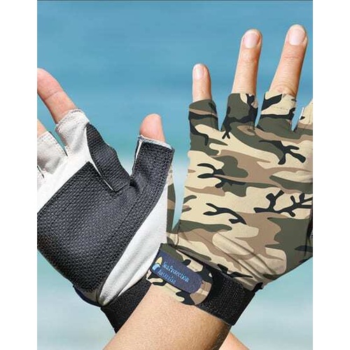 Sports Sun Protection Glove Sand Camo