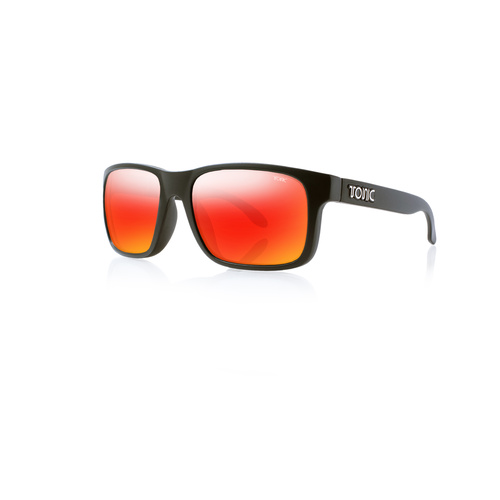 Tonic Sunglasses Mo Matt Blk Glass Mirror Red G2 Slicelens