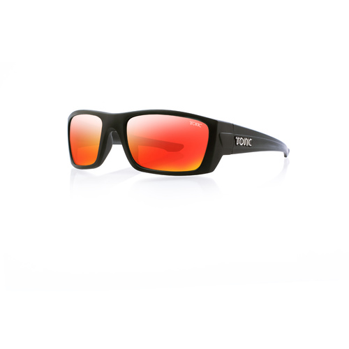 Tonic Sunglasses Youranium Matt Blk Glass Mirror Red G2 Slicelens