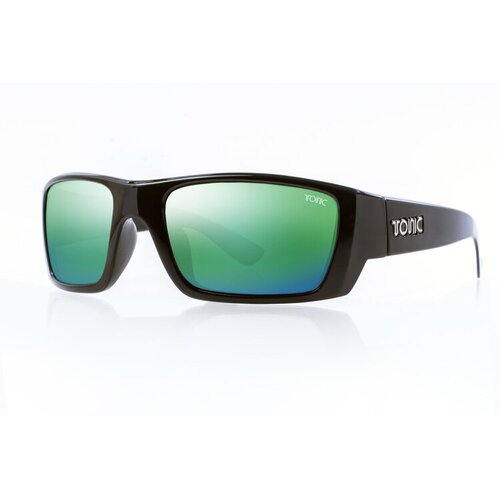 Tonic Sunglasses Rise Matt Blk Glass Green Mirror