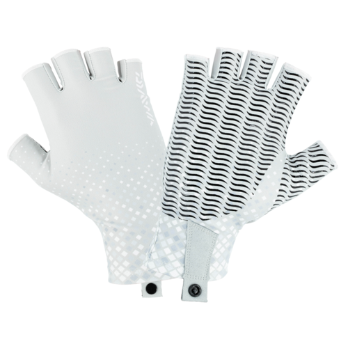 Daiwa UPF Fishing Sun Gloves Grey Prism UV Protection 50+ UPF