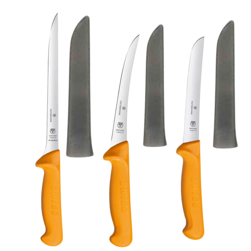 Victorinox Swibo 3 Piece Filleting Knife Set With Sheaths