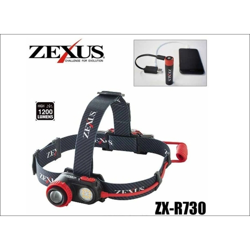Zexus ZX-R730 Rechargeable LED Head Lamp Light
