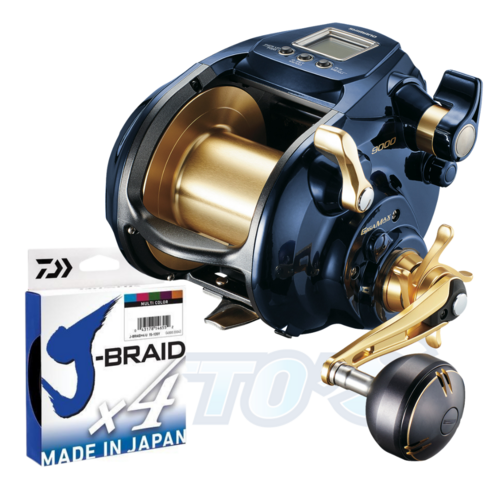 Shimano Beastmaster Electric 9000 Fully Spooled With X4 80lb J Braid Deep Drop