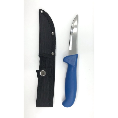 Quality 10cm Scalerback Knife with Nylon Sheath