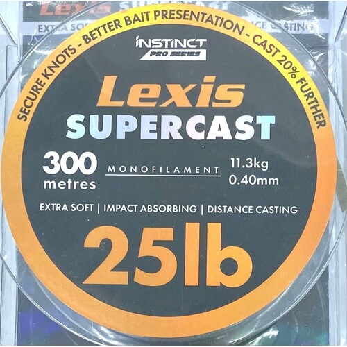 Instict Pro Lexis Supercast Mono 300m spools