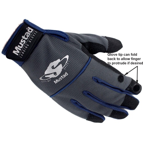Daiwa Offshore Fishing Gloves Blue UV Protection Heavy Duty