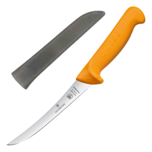 Victorinox Swibo Boning Knife Curved Flexible Blade 16cm With Sheath